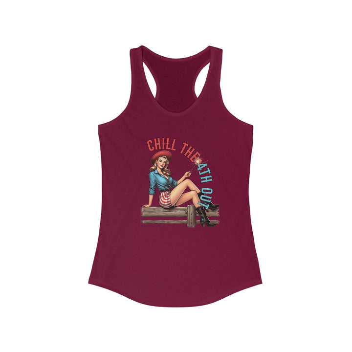 Chill The 4th Out - Women's Ideal Racerback Tank