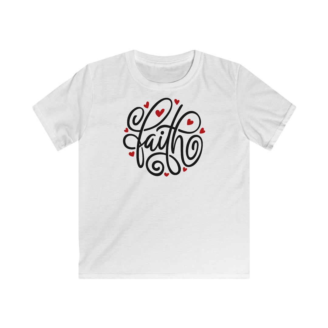 Faith Hearts - Kids Softstyle Tee