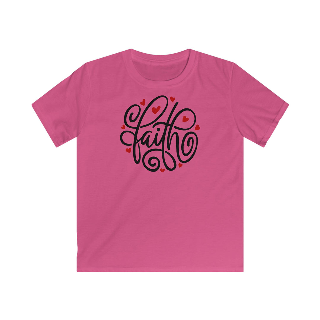 Faith Hearts - Kids Softstyle Tee