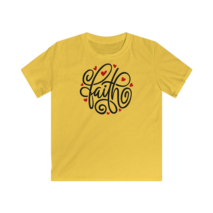 Faith Hearts - Kids Softstyle Tee