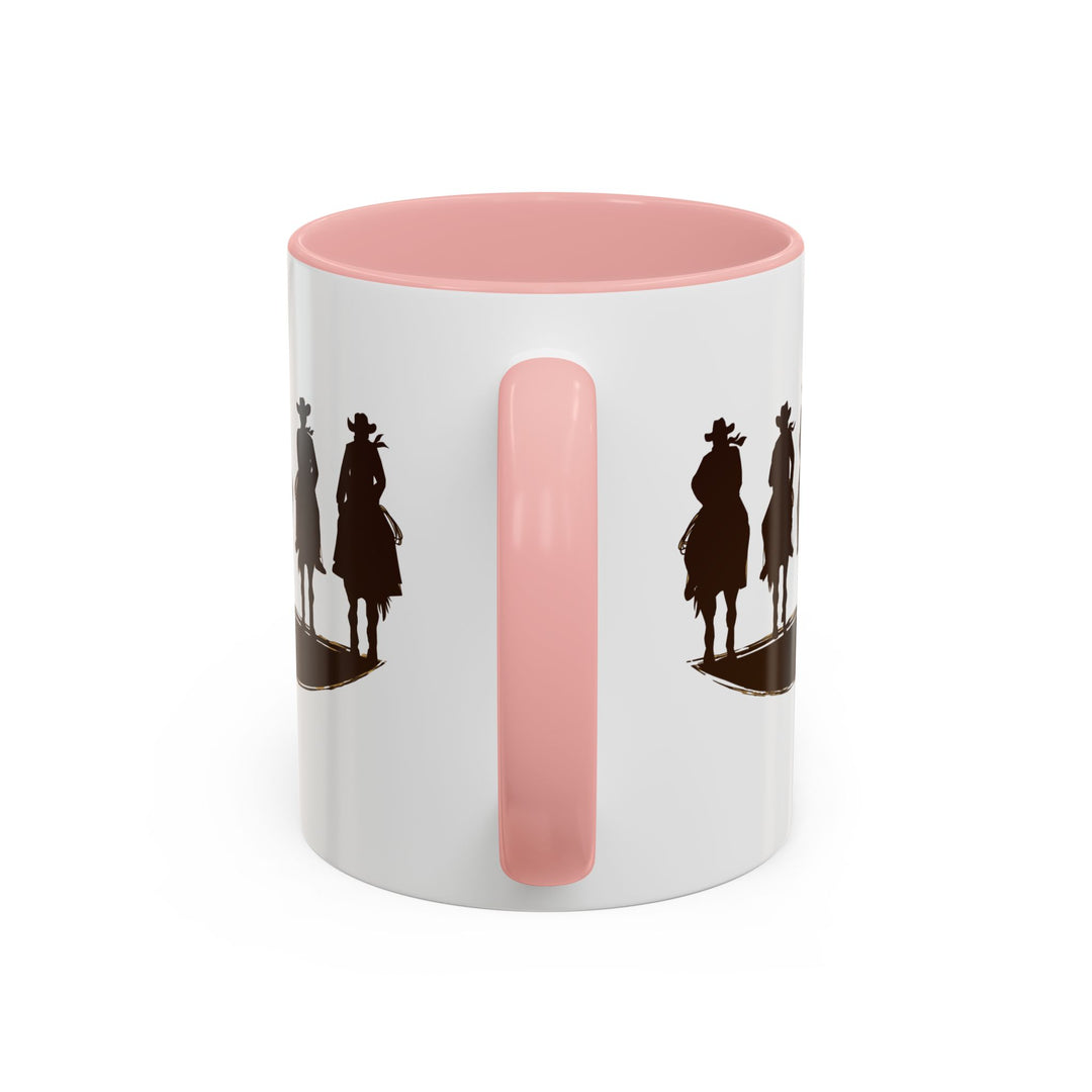 Cowboy Silhouette - Accent Coffee Mug (11, 15oz)