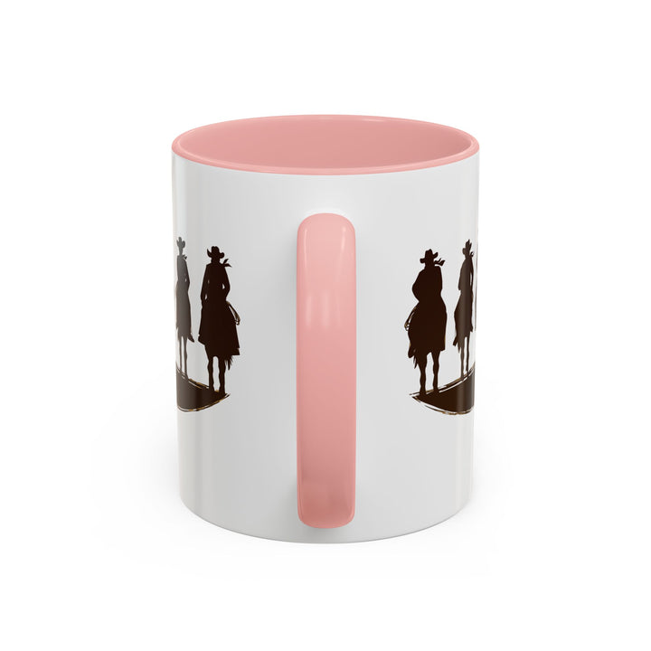 Cowboy Silhouette - Accent Coffee Mug (11, 15oz)