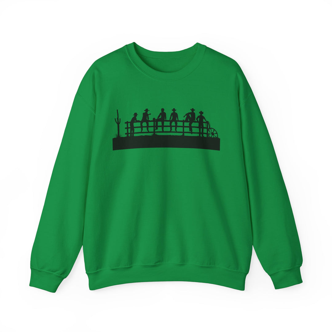 Cowboys On Fence Silhouette - Unisex Heavy Blend™ Crewneck Sweatshirt