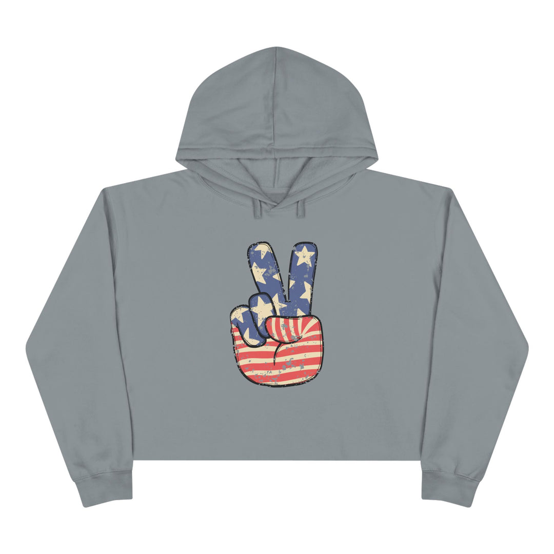 Peace - Crop Hoodie