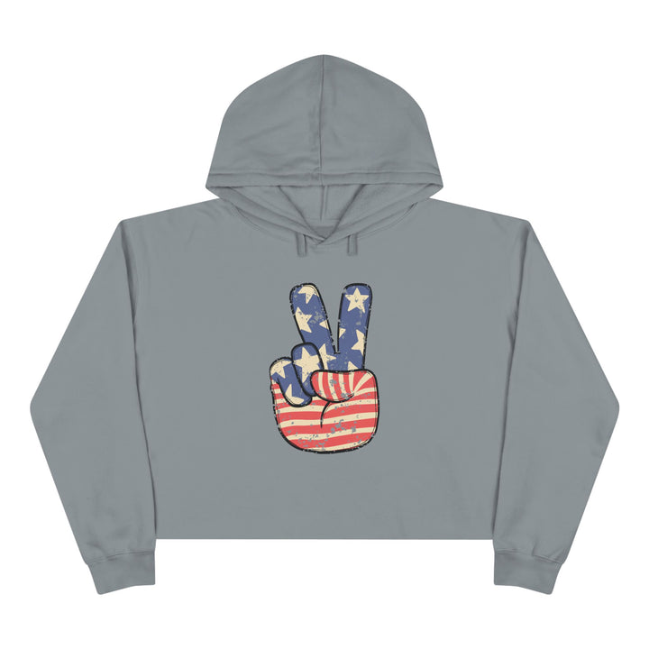 Peace - Crop Hoodie