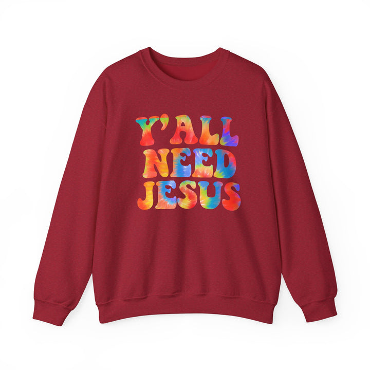 Y'All Need Jesus - Unisex Heavy Blend™ Crewneck Sweatshirt