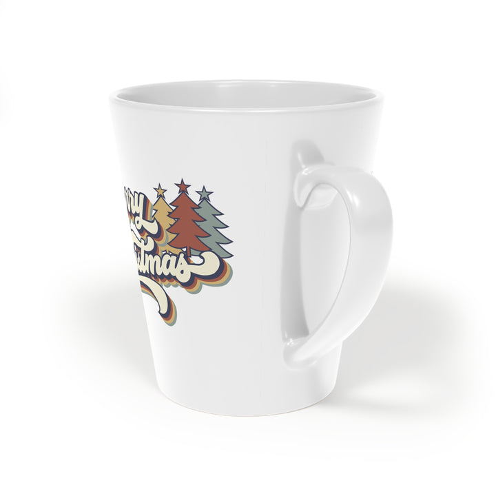 Retro Merry Christmas - Latte Mug, 12oz