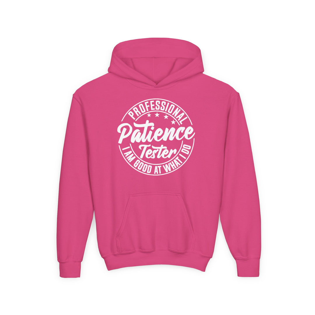 Professional Patience Tester - Youth Heavy Blend Hooded Sweatshirt
