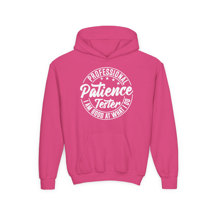Professional Patience Tester - Youth Heavy Blend Hooded Sweatshirt