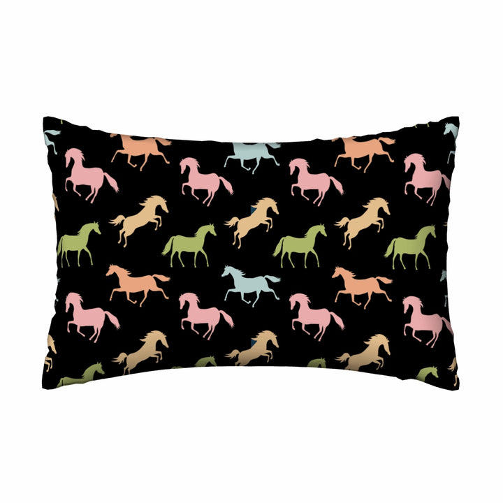 Horse Print -Satin Pillowcase with Hidden Zipper