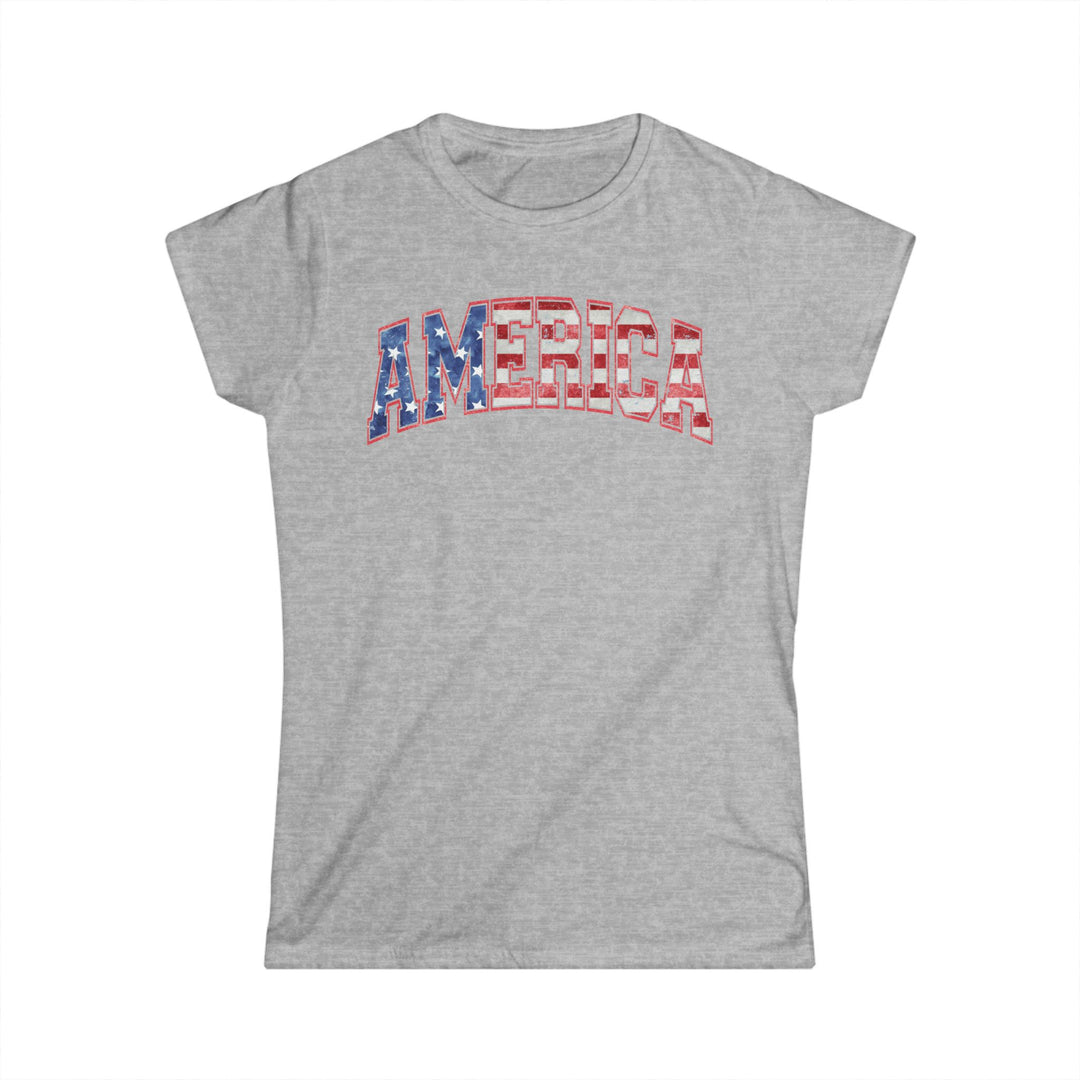 America - Women's Softstyle Tee