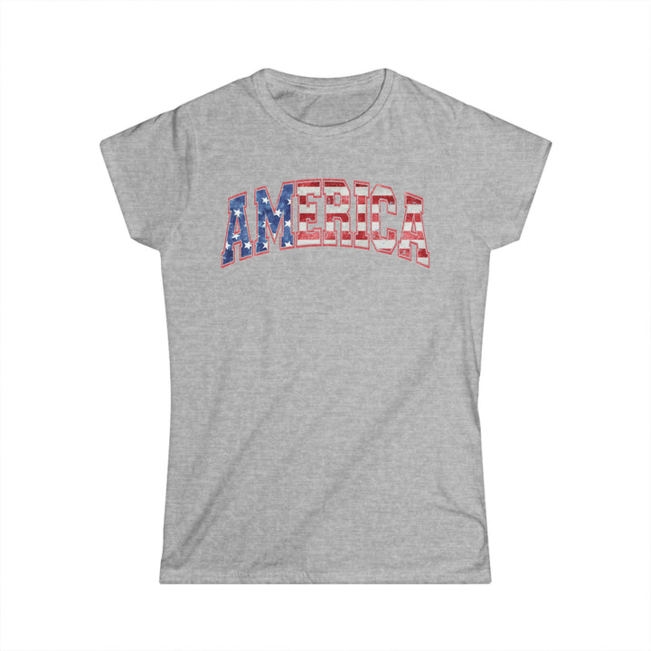 America - Women's Softstyle Tee