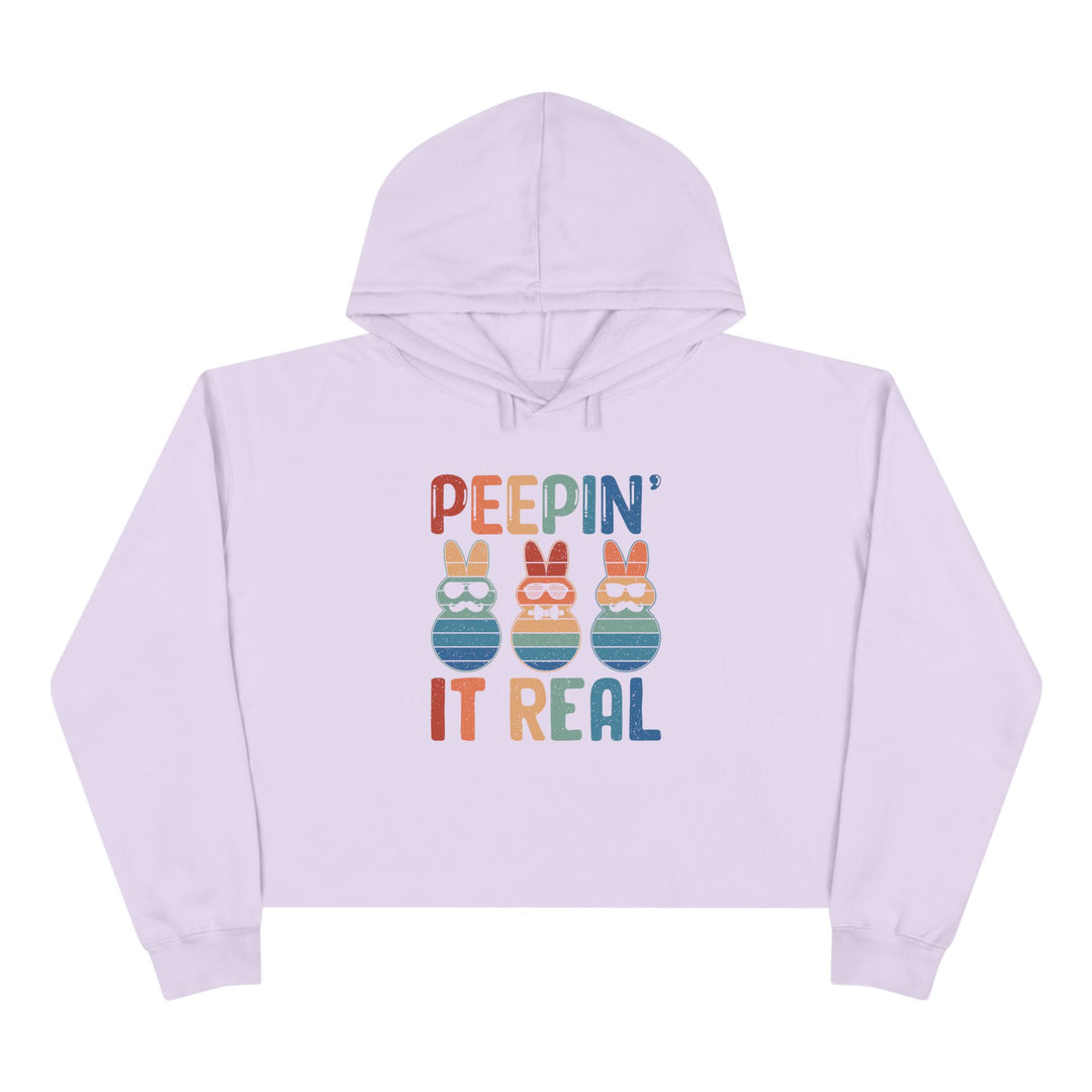 Peepin It Real - Crop Hoodie