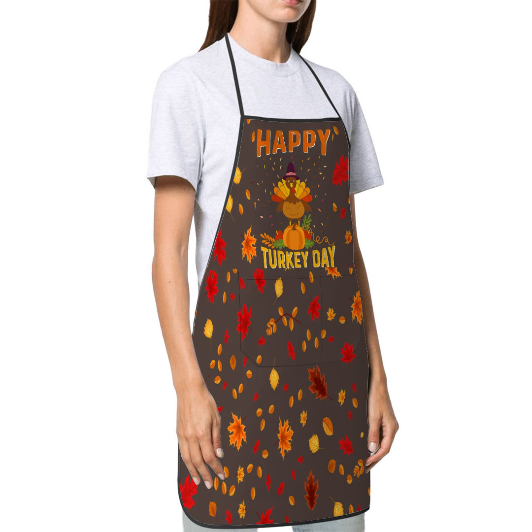 happy Tukey Day - Adult Apron with Pockets