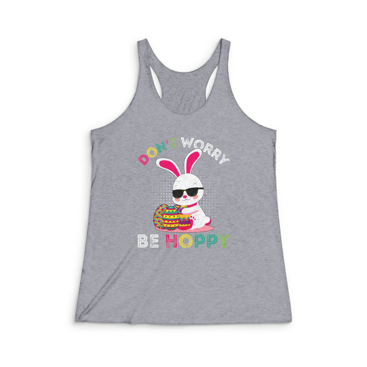 Don't Worry Be Hoppy - Women's Tri-Blend Racerback Tank