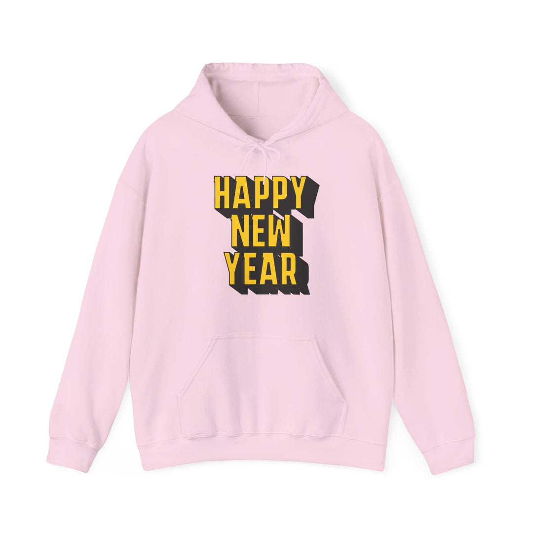 Block Happy New Year - Unisex Heavy Blend™ Hooded Sweatshirt