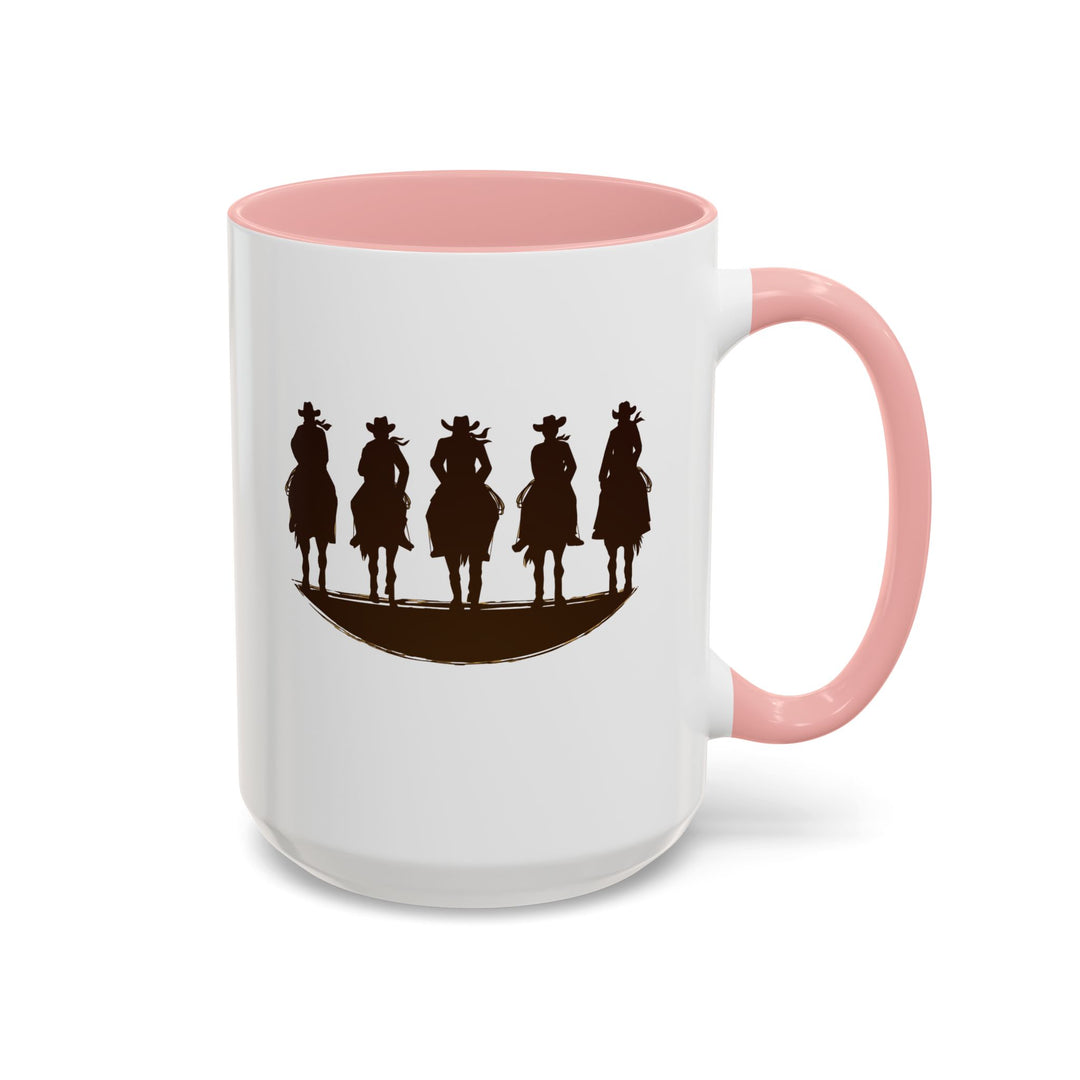 Cowboy Silhouette - Accent Coffee Mug (11, 15oz)