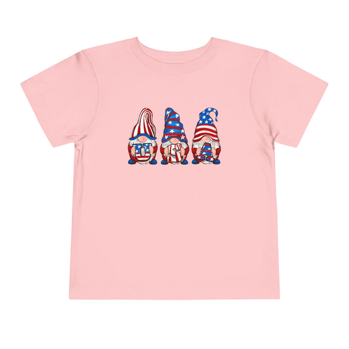 4th Of July Gnomes - Toddler Short Sleeve Tee
