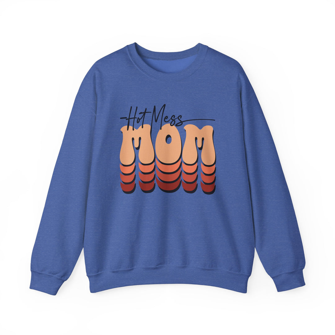 Hot Mess Mom - Unisex Heavy Blend™ Crewneck Sweatshirt