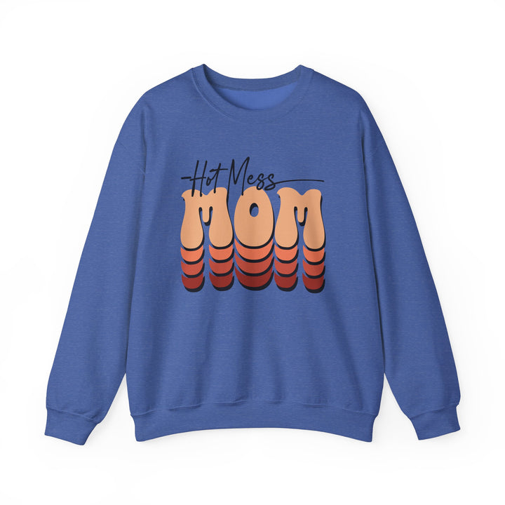 Hot Mess Mom - Unisex Heavy Blend™ Crewneck Sweatshirt