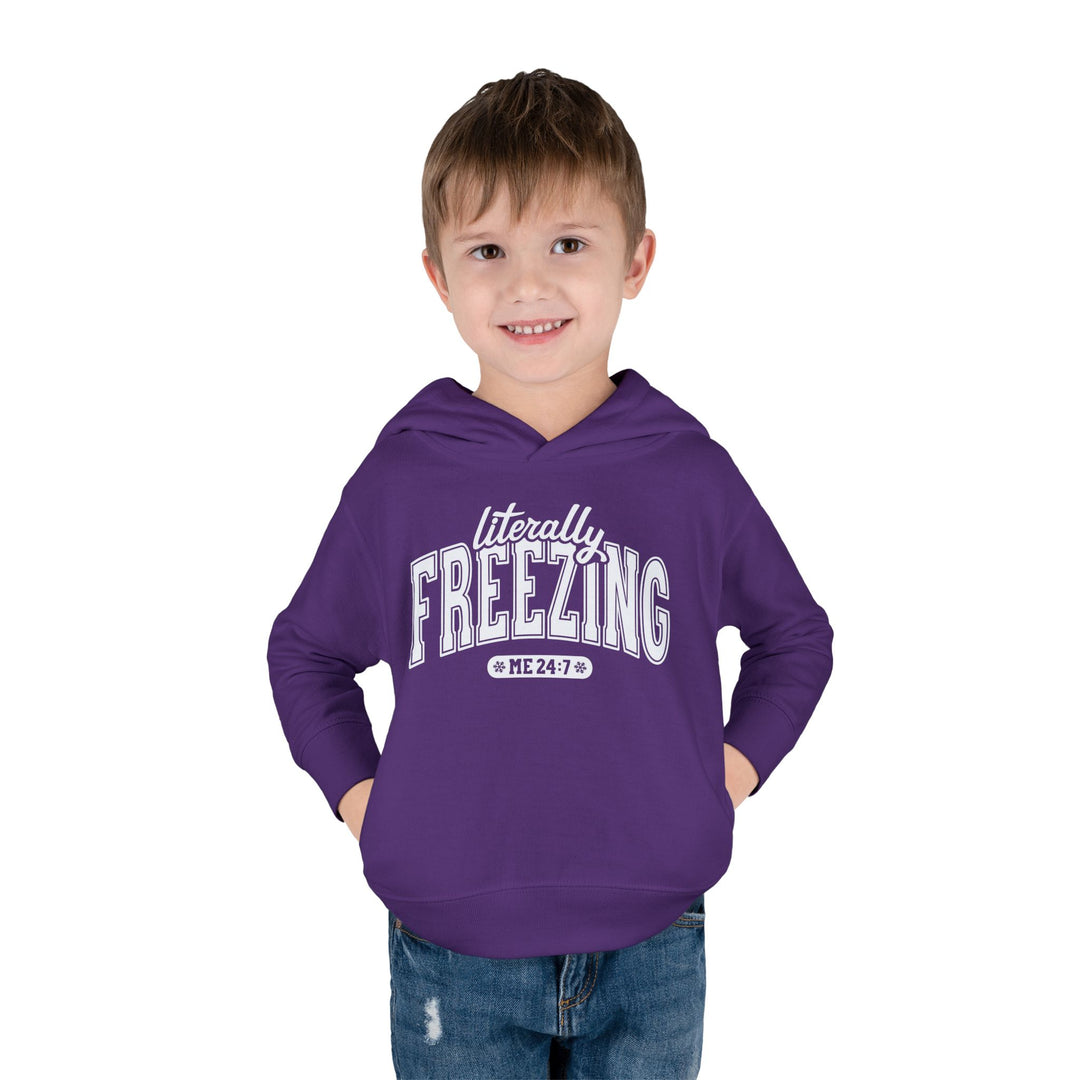 Literally Freezing - Toddler Pullover Fleece Hoodie