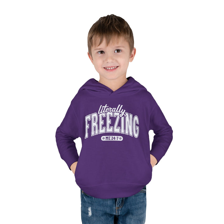 Literally Freezing - Toddler Pullover Fleece Hoodie