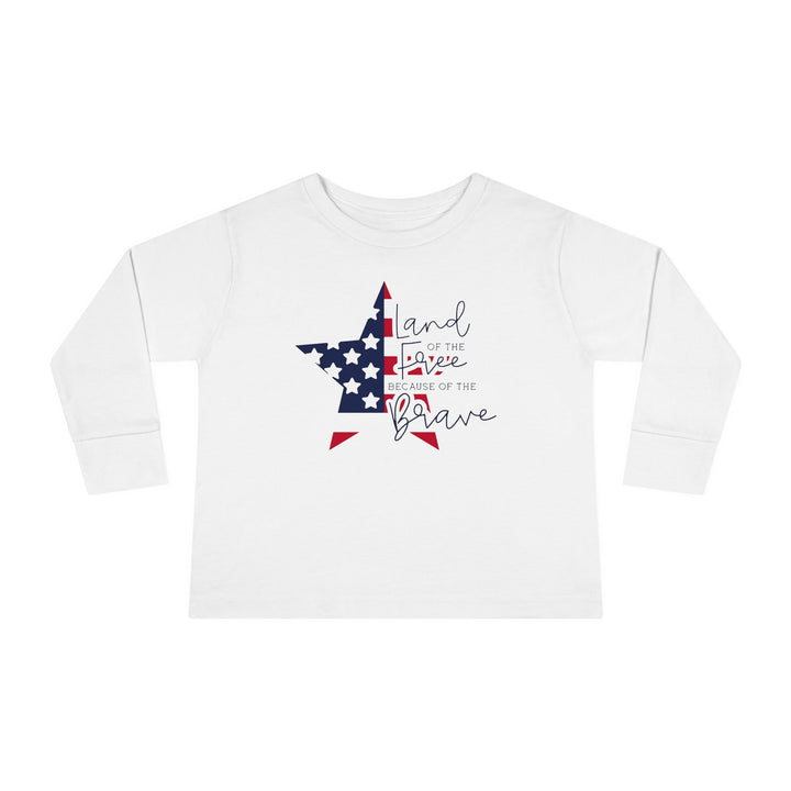 Land Of The Free - Toddler Long Sleeve Tee