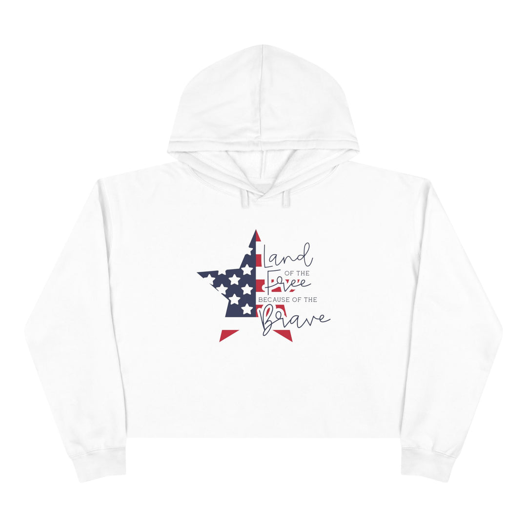 Land Of The Free - Crop Hoodie