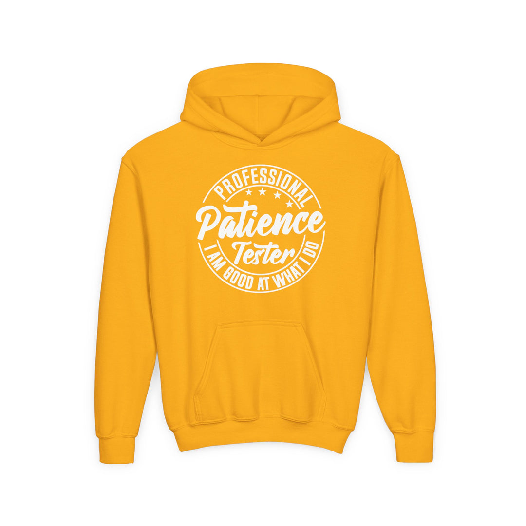 Professional Patience Tester - Youth Heavy Blend Hooded Sweatshirt