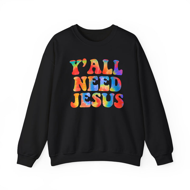Y'All Need Jesus - Unisex Heavy Blend™ Crewneck Sweatshirt