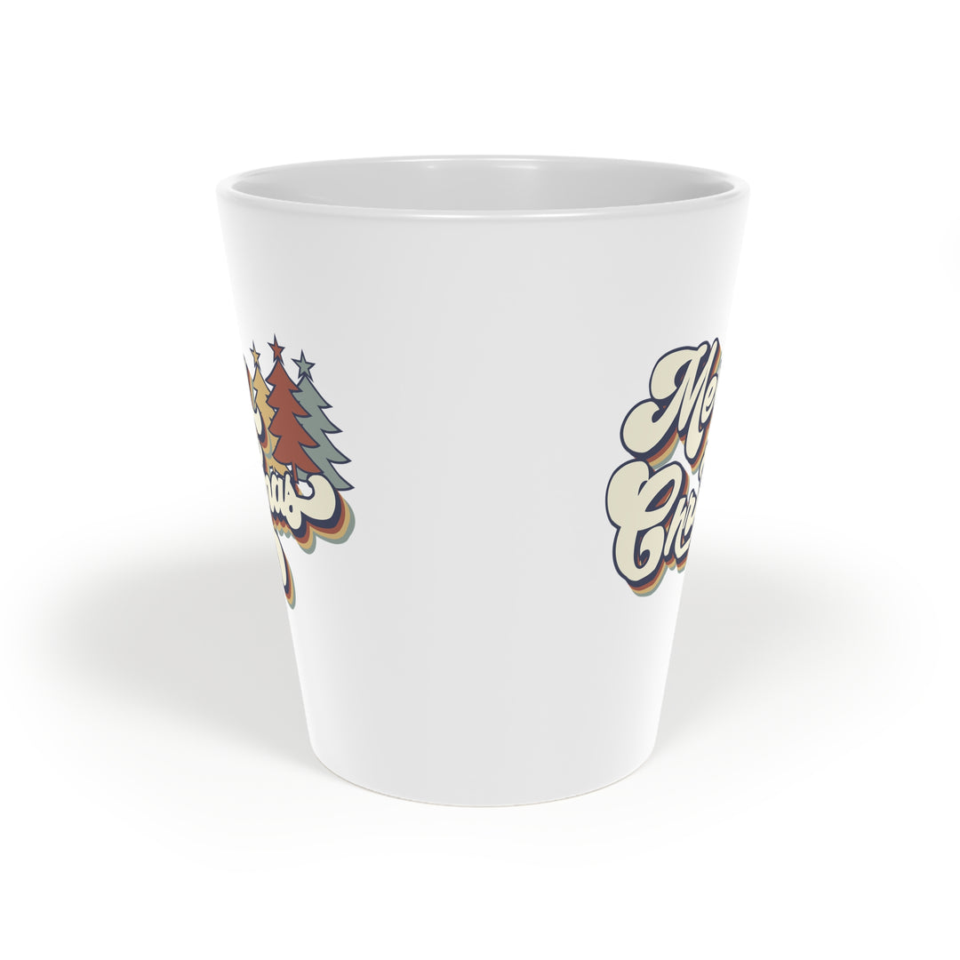 Retro Merry Christmas - Latte Mug, 12oz