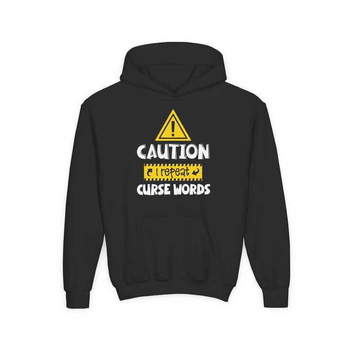 Caution - Youth Heavy Blend Hooded Sweatshirt