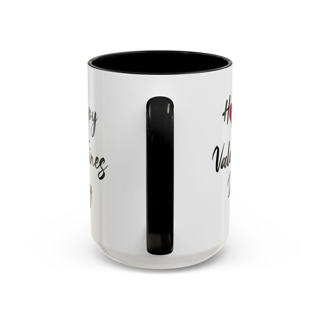 Happy Valentines Day - Accent Coffee Mug (11, 15oz)