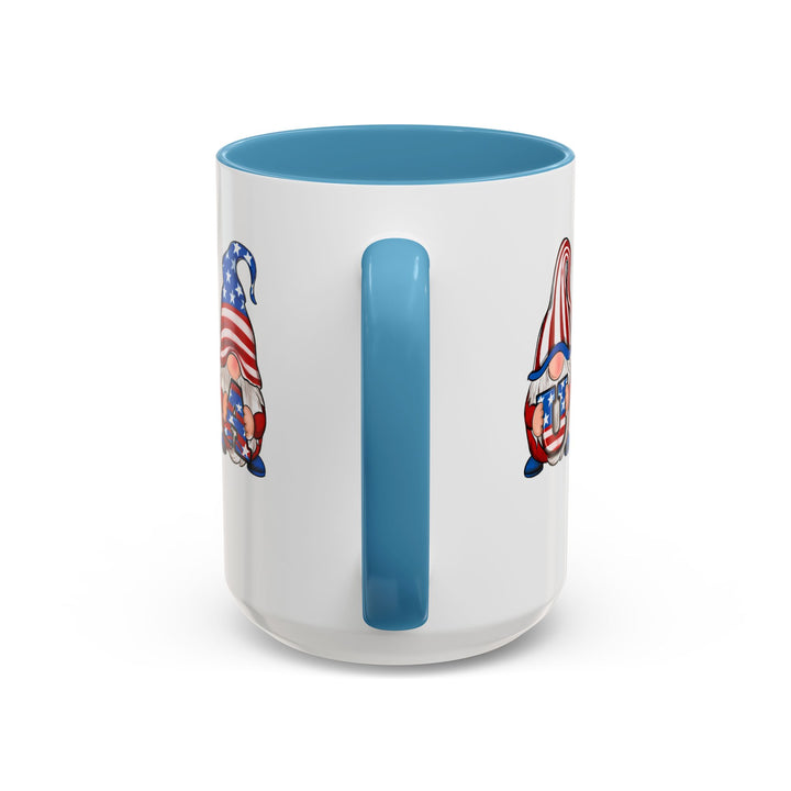 4th Of July Gnomes - Accent Coffee Mug (11, 15oz)
