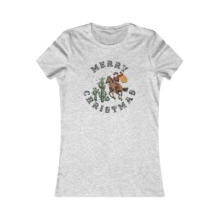 Merry Christmas Cowboy Santa - Women's Favorite Tee