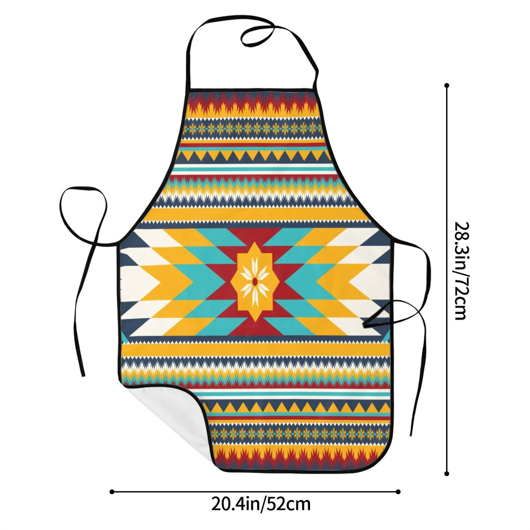 Gold Aztec - Adult Apron with Pockets