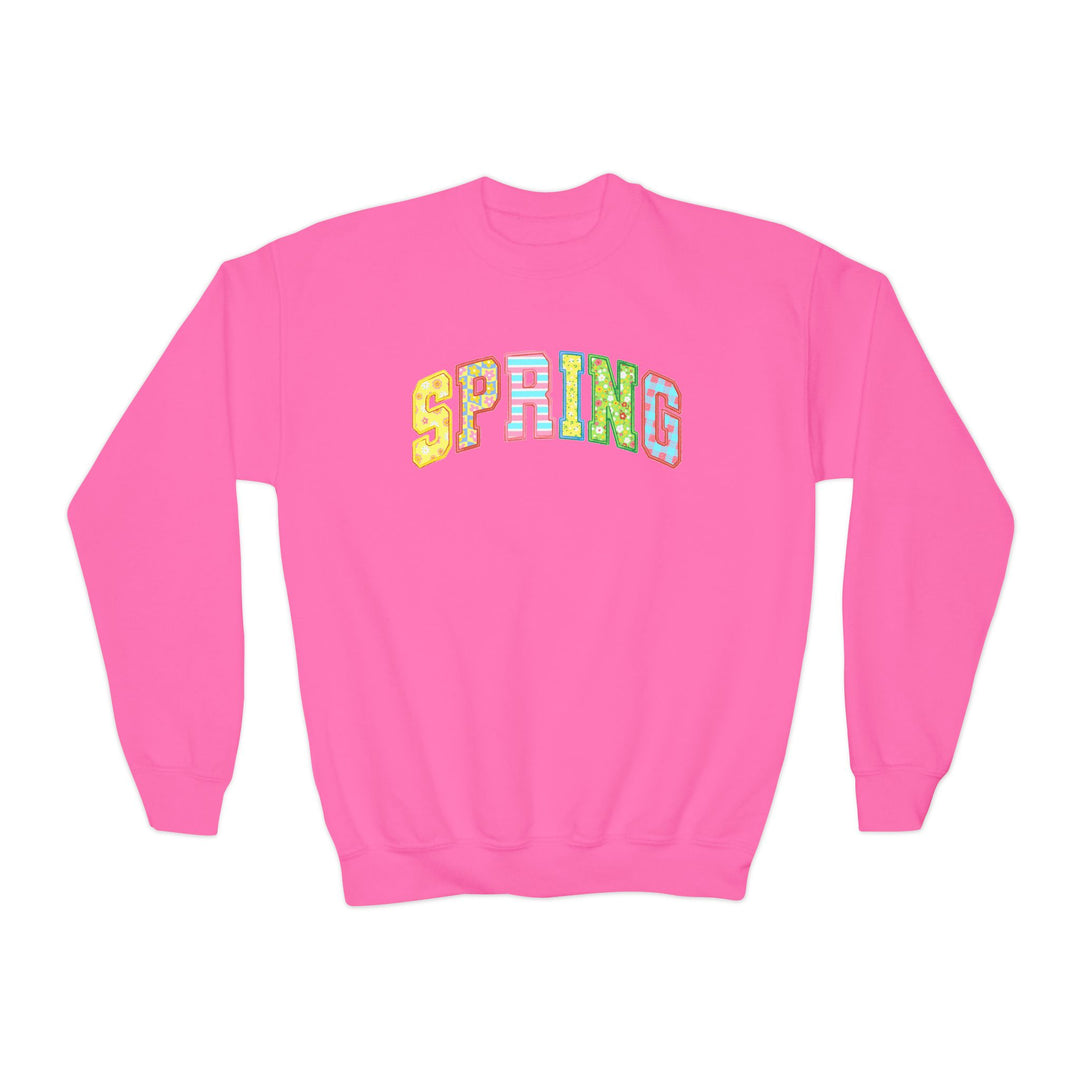 Spring Quilt - Youth Crewneck Sweatshirt