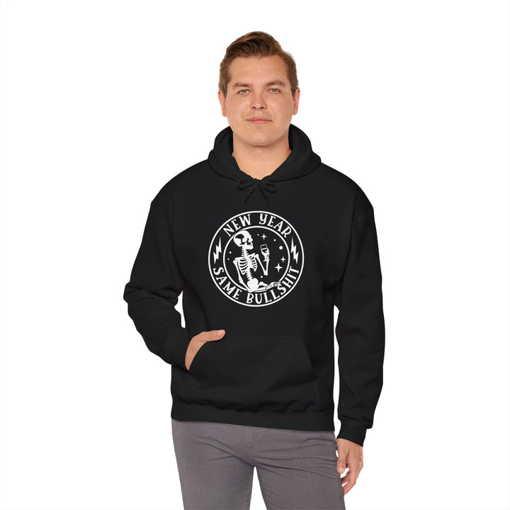 New Year Same Bullsh*t - Unisex Heavy Blend™ Hooded Sweatshirt