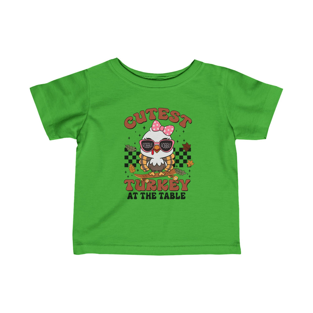 Cutest Turkey  Girls - Infant Fine Jersey Tee