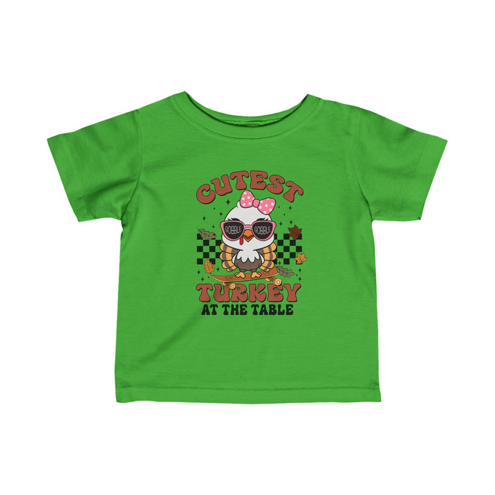 Cutest Turkey  Girls - Infant Fine Jersey Tee