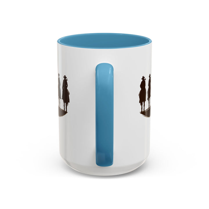 Cowboy Silhouette - Accent Coffee Mug (11, 15oz)