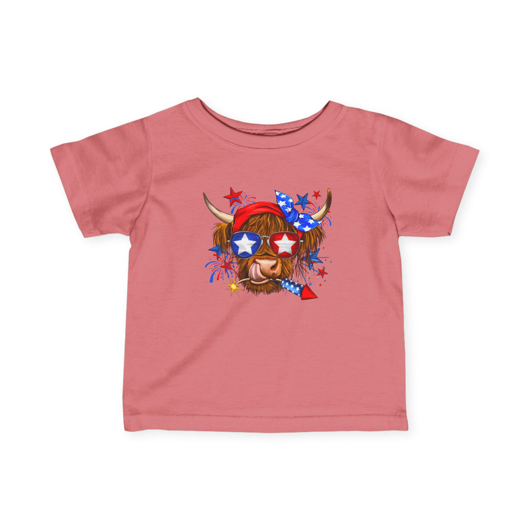 4th Of July Cow - Infant Fine Jersey Tee