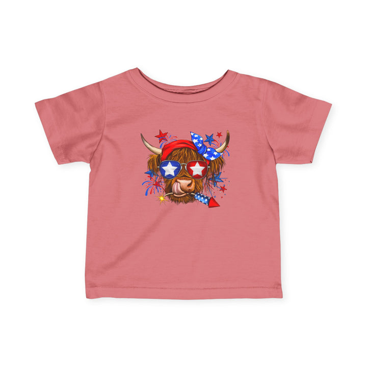 4th Of July Cow - Infant Fine Jersey Tee