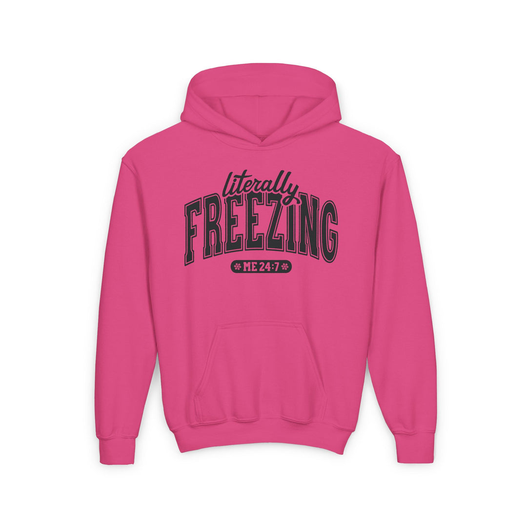Literally Freezing - Youth Heavy Blend Hooded Sweatshirt