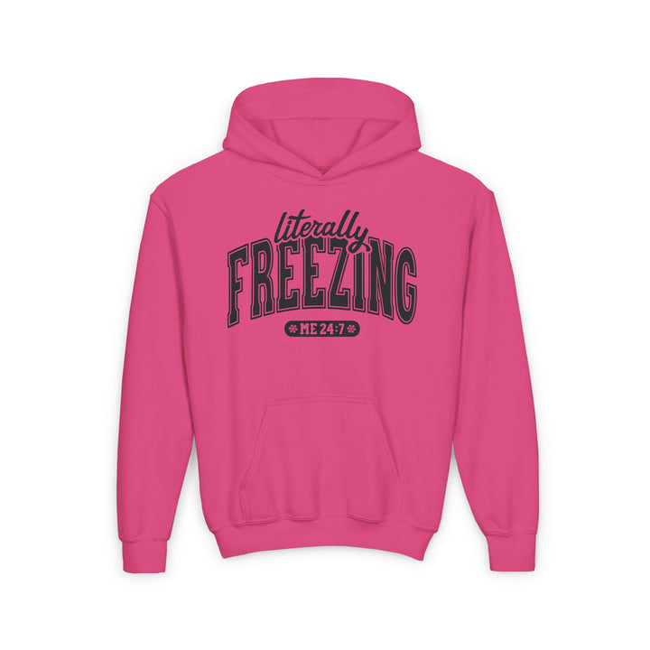 Literally Freezing - Youth Heavy Blend Hooded Sweatshirt