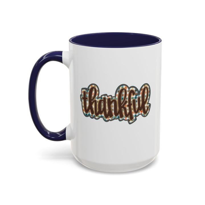 Thankful - Accent Coffee Mug (11, 15oz)
