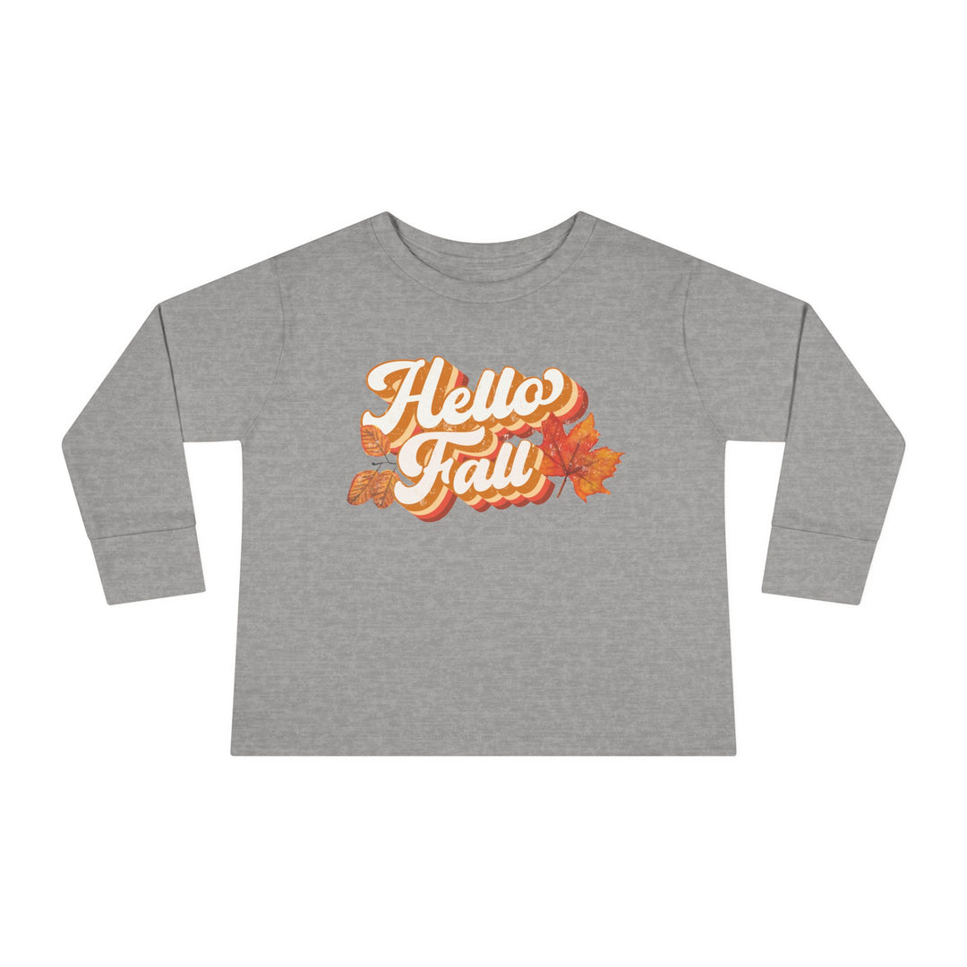 Retro Hello Fall - Toddler Long Sleeve Tee
