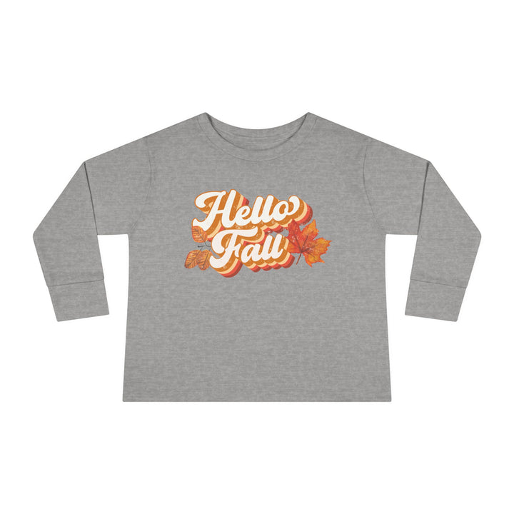 Retro Hello Fall - Toddler Long Sleeve Tee