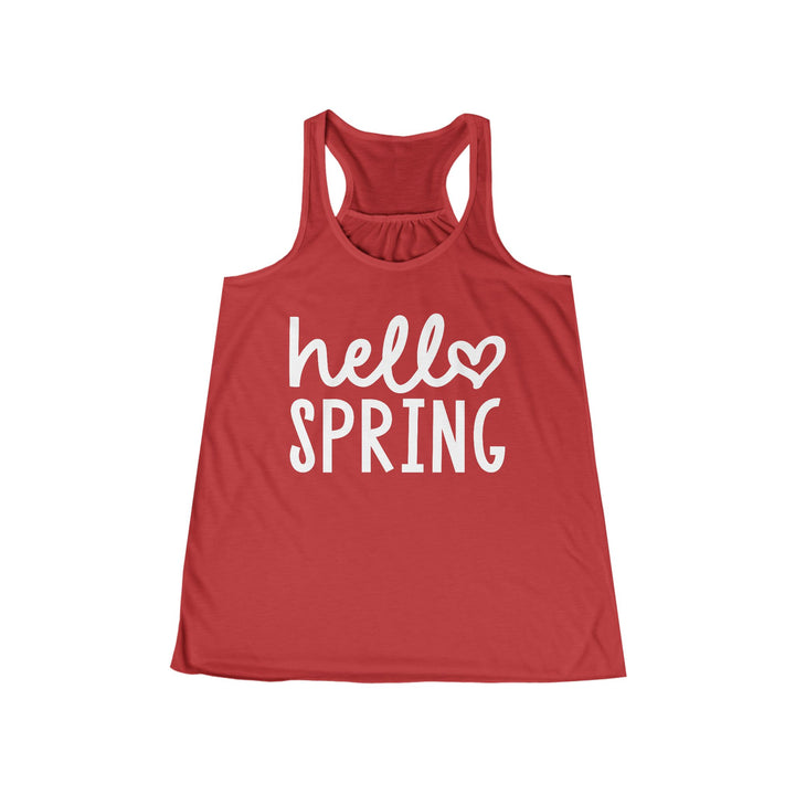 Hello Spring - Women's Flowy Racerback Tank