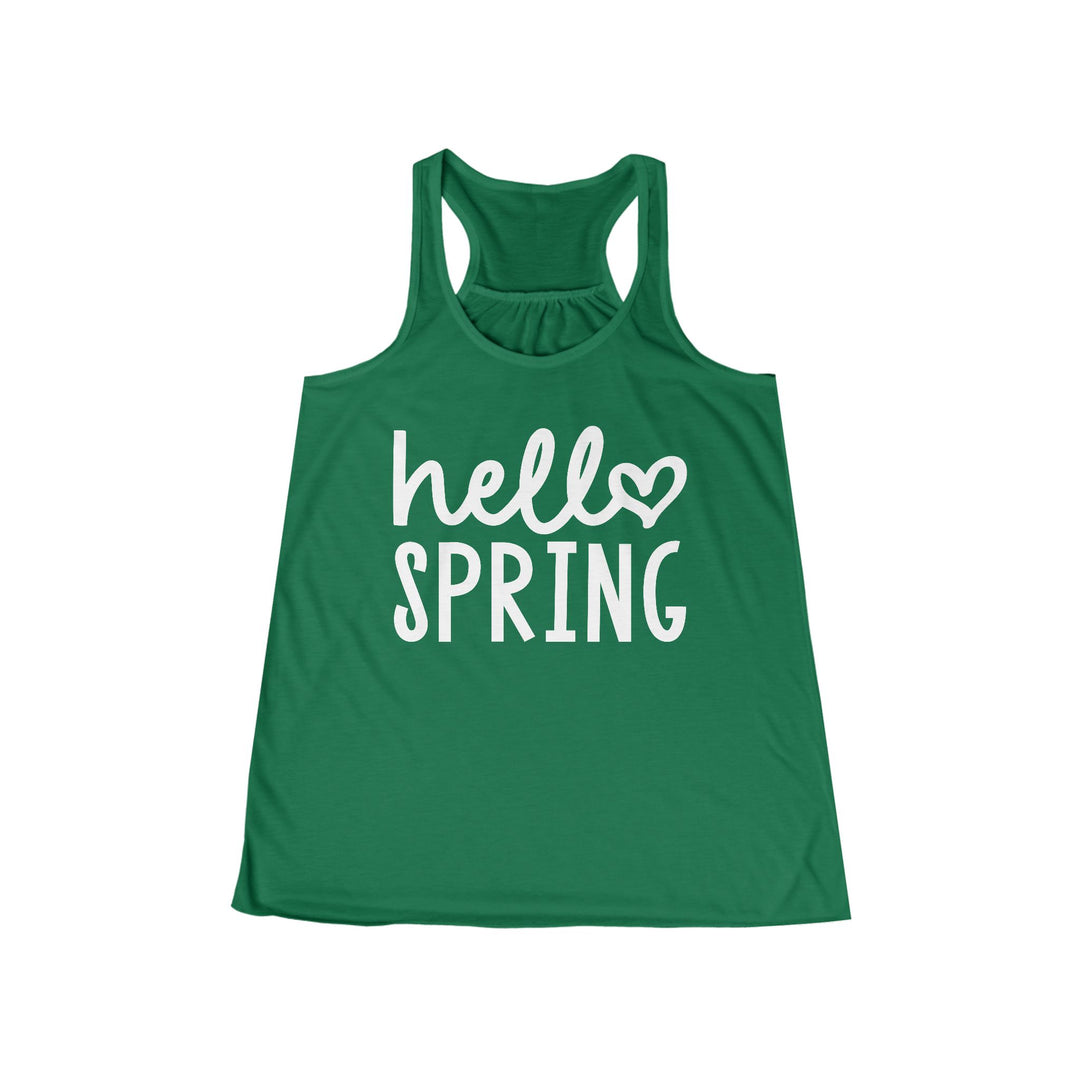 Hello Spring - Women's Flowy Racerback Tank